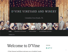 Tablet Screenshot of dvinevineyardandwinery.com